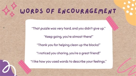 words of encouragement