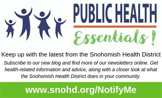 Snohomish Health District Blog Advertisement