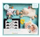 Infant toy set with lamb and cow