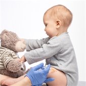 Child getting immunization