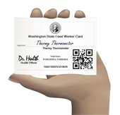 Picture of a Food worker Card