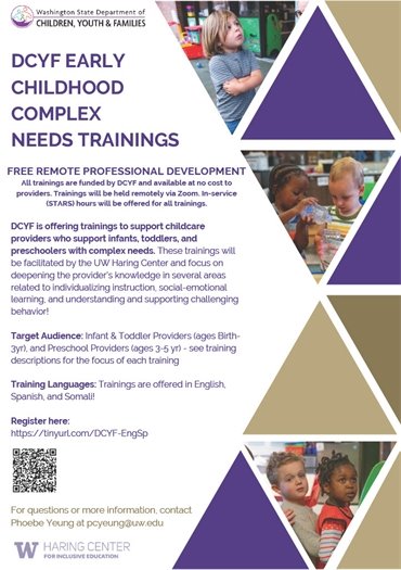 Image of Flyer for training series