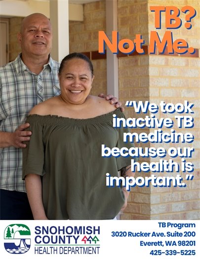 TB? Not Me "We took  inactive TB  medicine  because  our health is  important.”