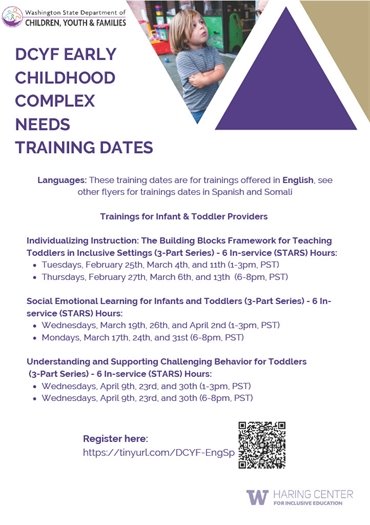 image of flyer for training