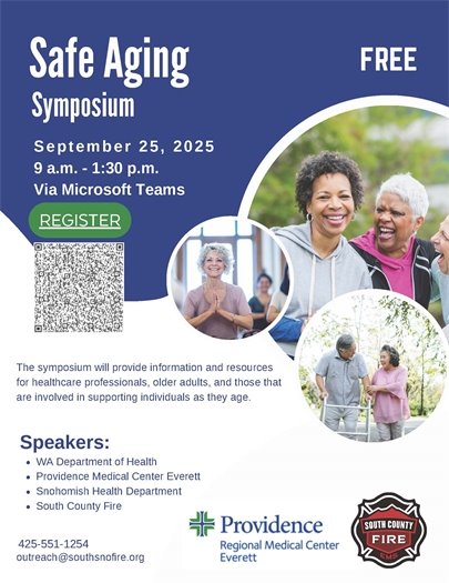 Safe Aging Symposium flyer