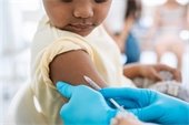 Child receiving a vaccine