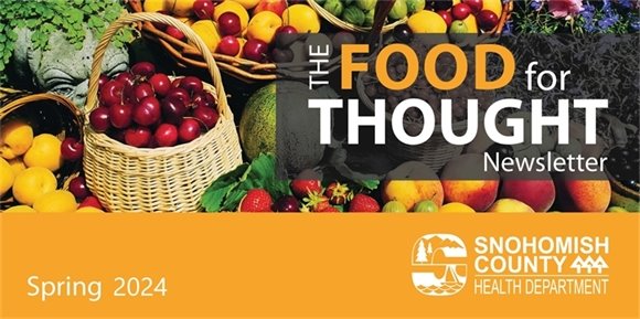 Food For Thought Newsletter Header spring fruits