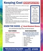 Keeping Cool in Hot Weather Flyer Image
