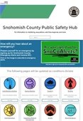Screen image of Snohomish County Public Safety Hub website
