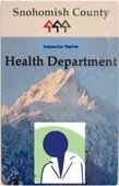 Snohomish County Health Department badge example